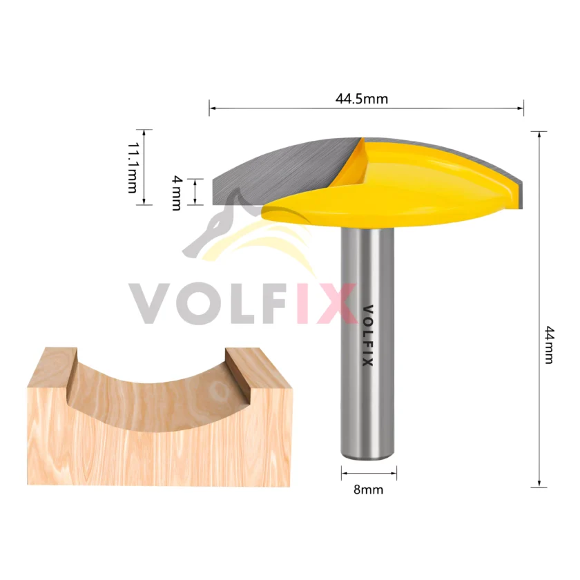 Фреза пазова фасонна VOLFIX FZ-120-240 d8