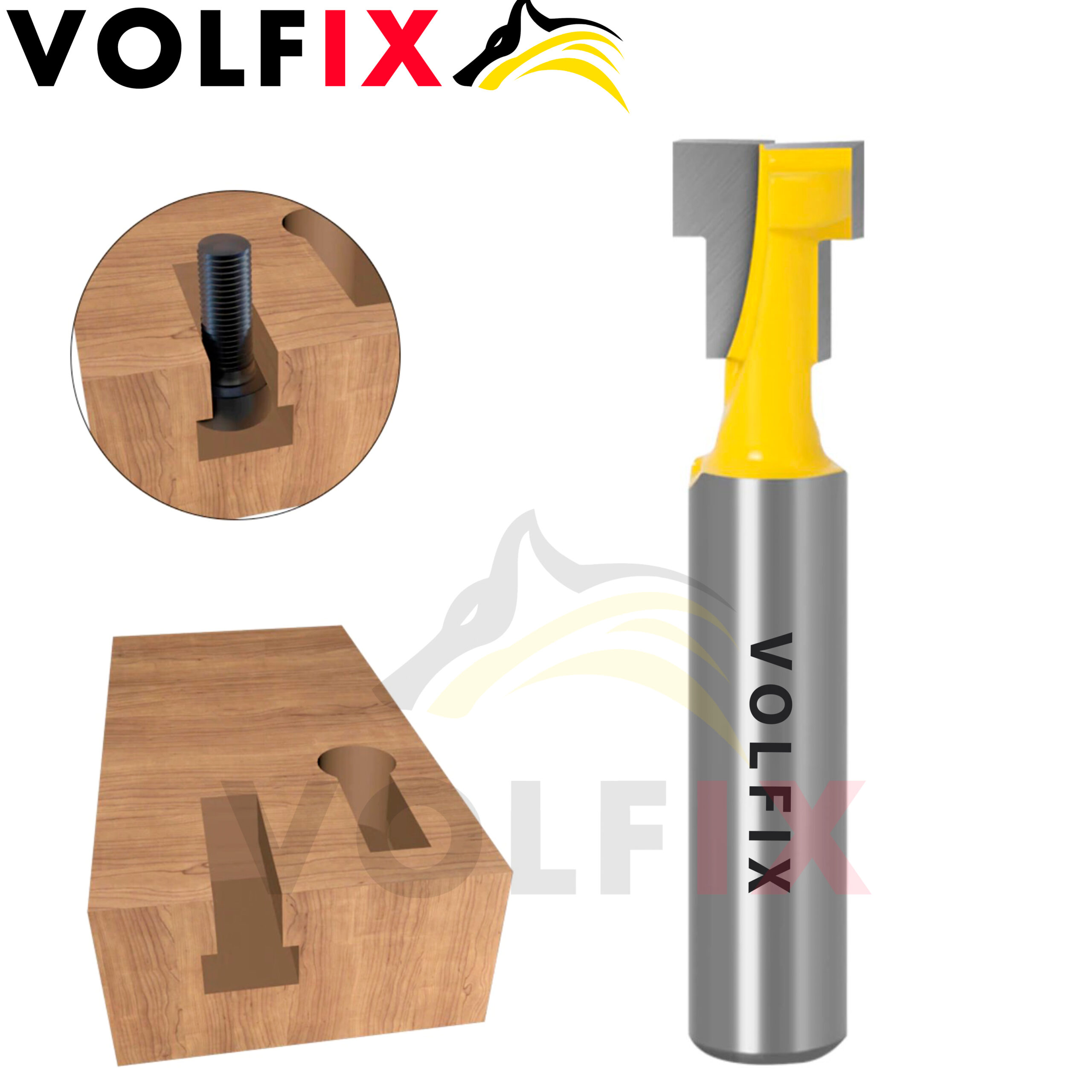 Т-образна пазовая фреза VOLFIX FZ-120-351 d8 D9,5