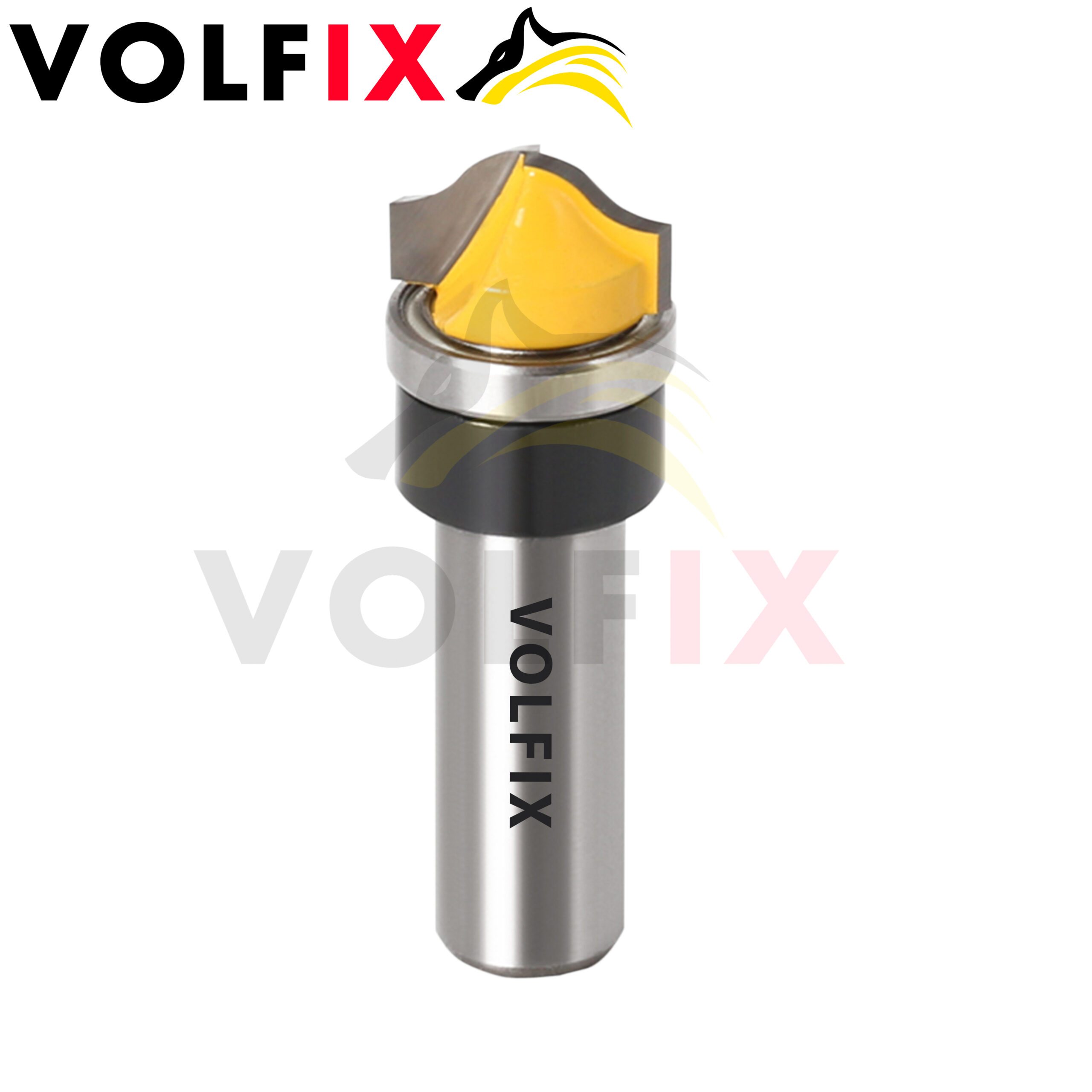 Пазова галтельна фреза з підшипником VOLFIX FZ-120-260 d12 для фільонки, перил, штапика