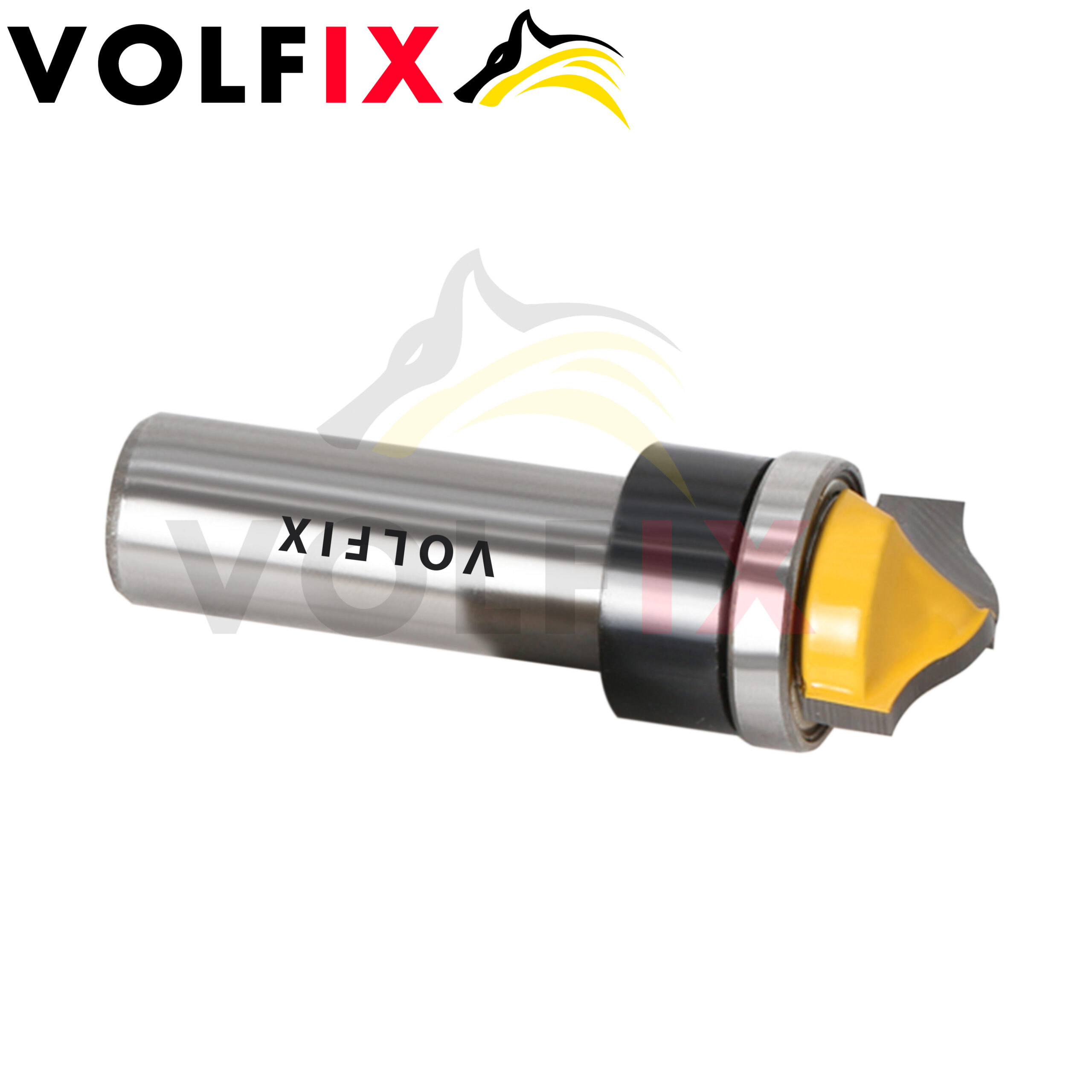 Пазова галтельна фреза з підшипником VOLFIX FZ-120-260 d12 для фільонки, перил, штапика