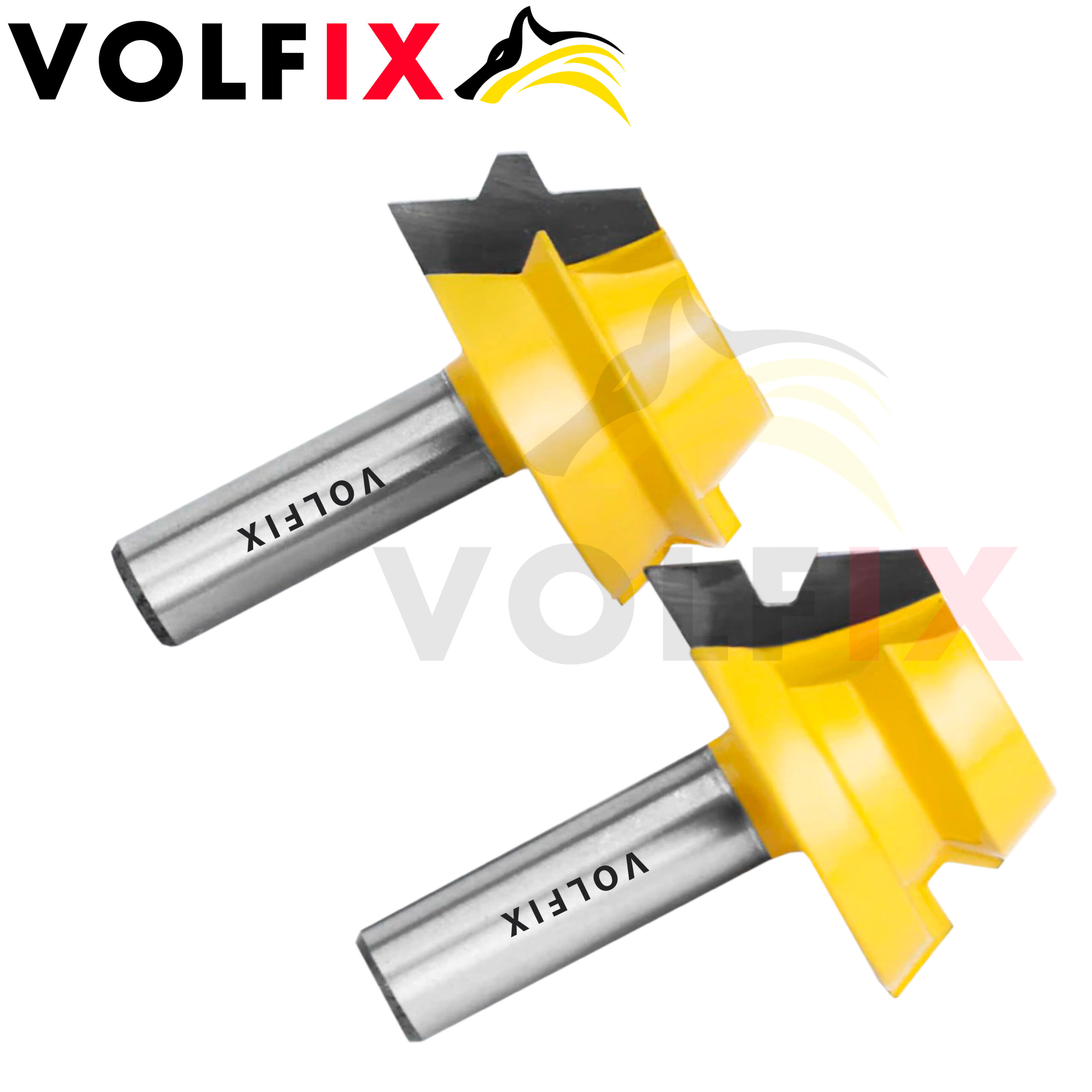 Фрези для виготовлення бочок VOLFIX FZ-120-600 d12 пазо-шипова фреза для з'єднання (тато-мама)