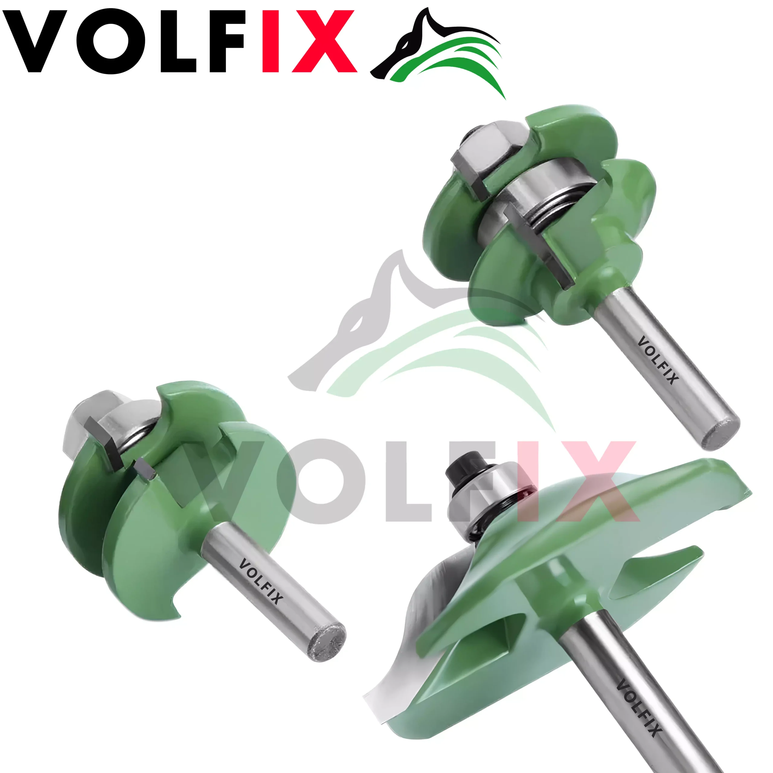 Комплект фрез №1 VOLFIX GRAND з 3-х фрез для мебельної обв'язки з фільонкою