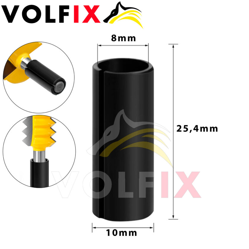 Втулка перехідна для фрез VOLFIX с 10 на 8 мм