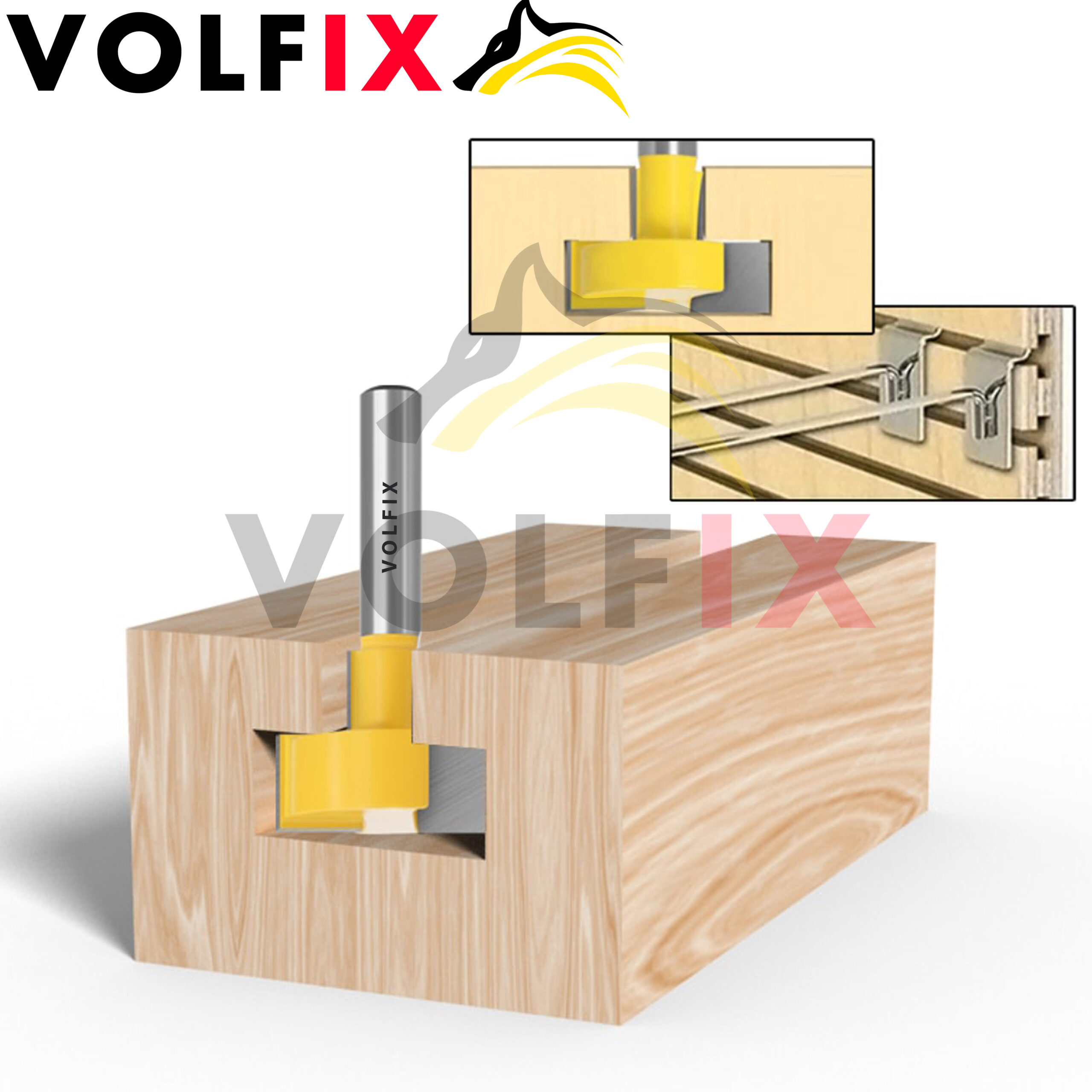 Т-образна пазовая фреза VOLFIX FZ-120-372 d8 D29