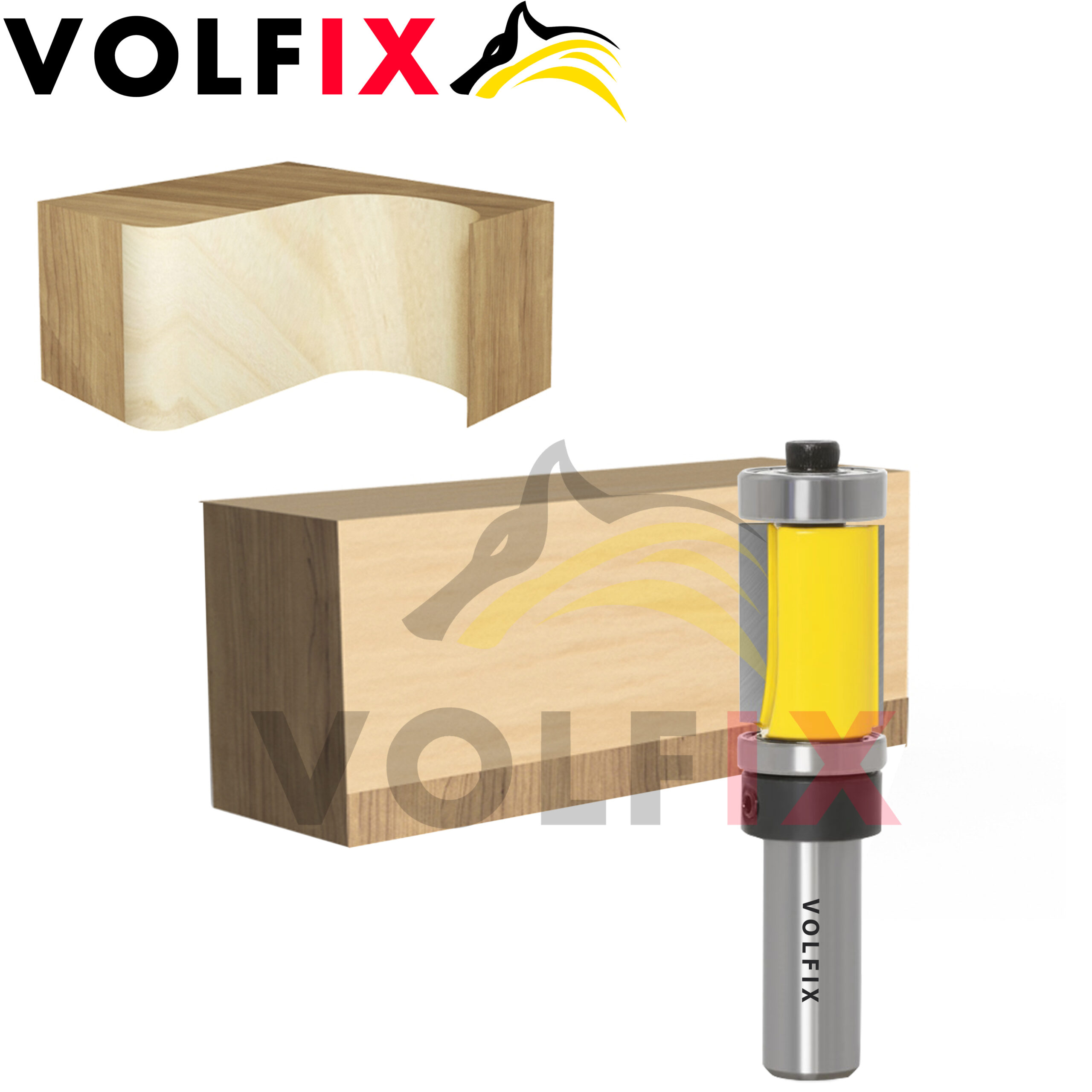 Обкаточна пряма фреза VOLFIX FZ-120-462 d12