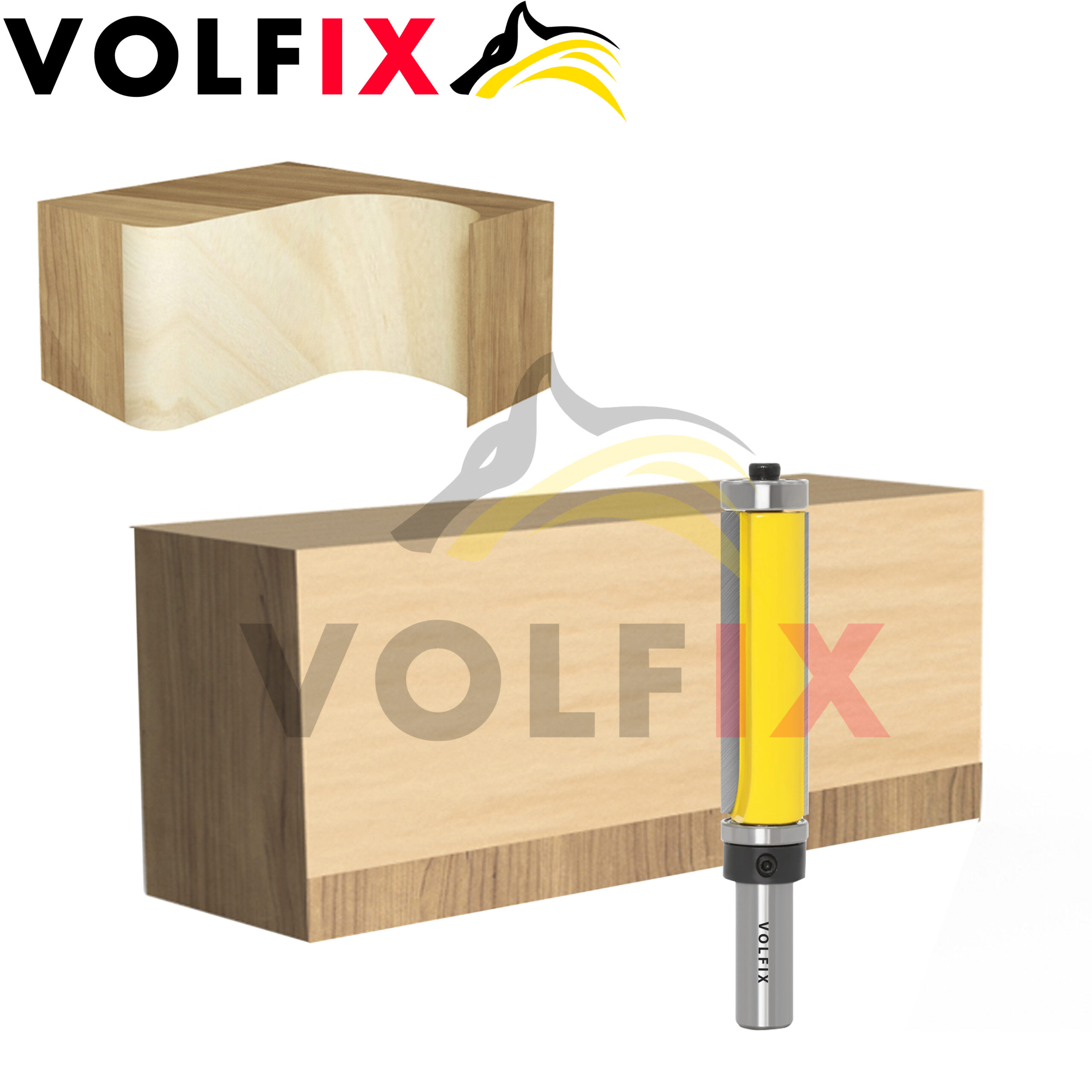 Обкаточна пряма фреза VOLFIX FZ-120-465 d12