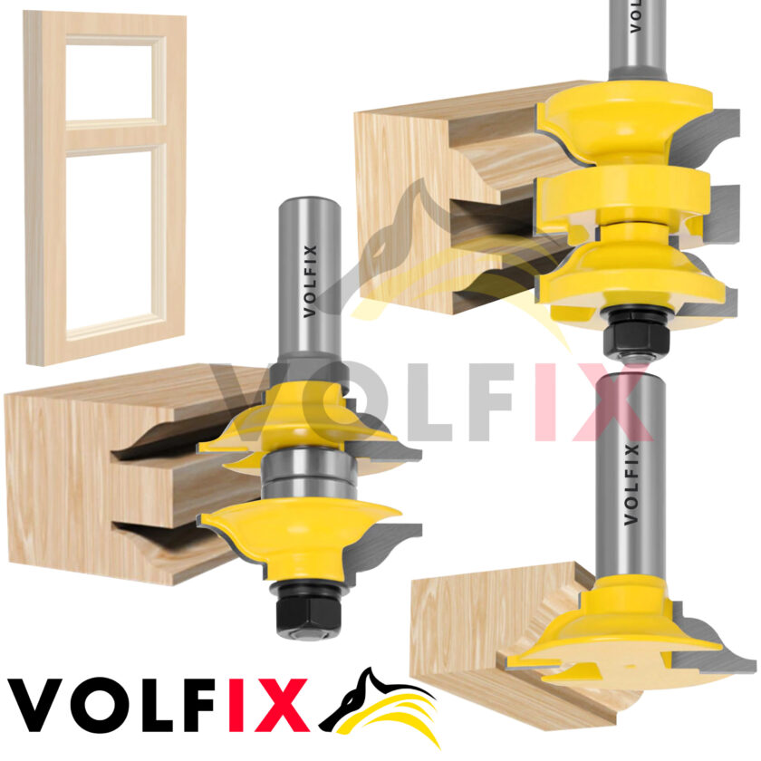 Комплект фрез для повної дверної обв’язки VOLFIX FZ-120-860 d12