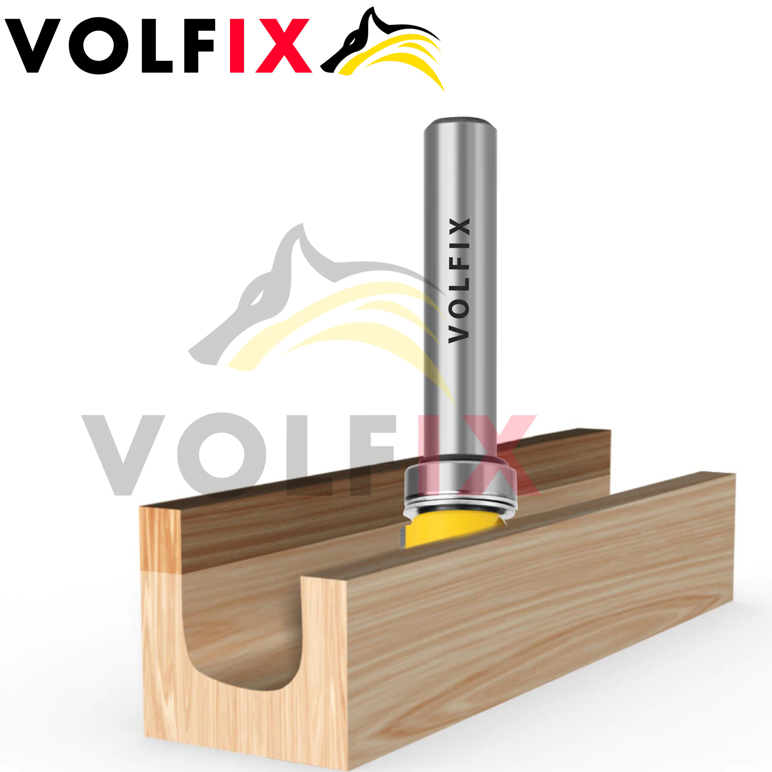 Пазова фасонна фреза з підшипником VOLFIX FZ-120-256 d8 для виготовлення жолобків тарілок чаш лотків підносів