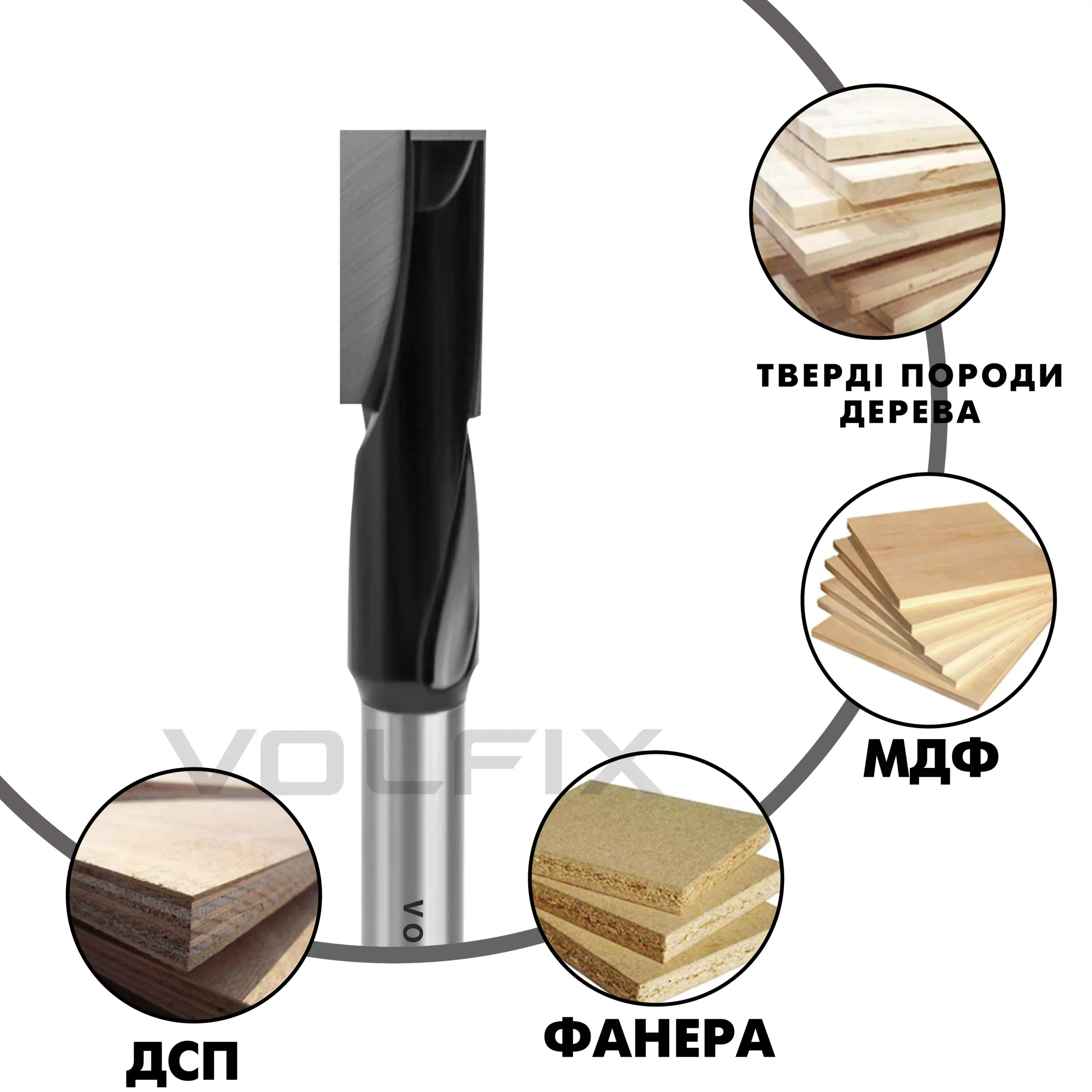 Фреза для врізання замка VOLFIX FZ-140 D17 h35 H140 d12