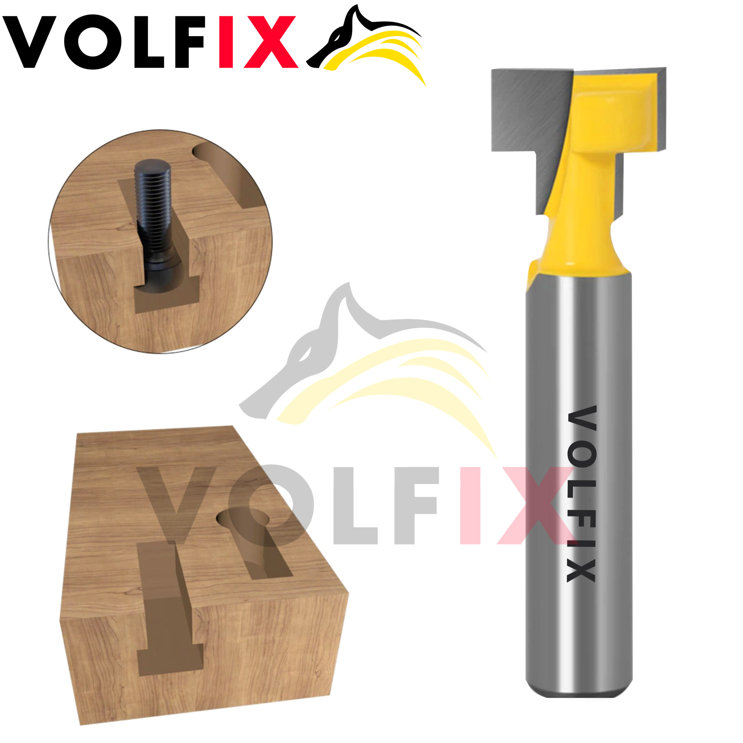 Т-образна пазовая фреза VOLFIX FZ-120-352 d8 D12,7