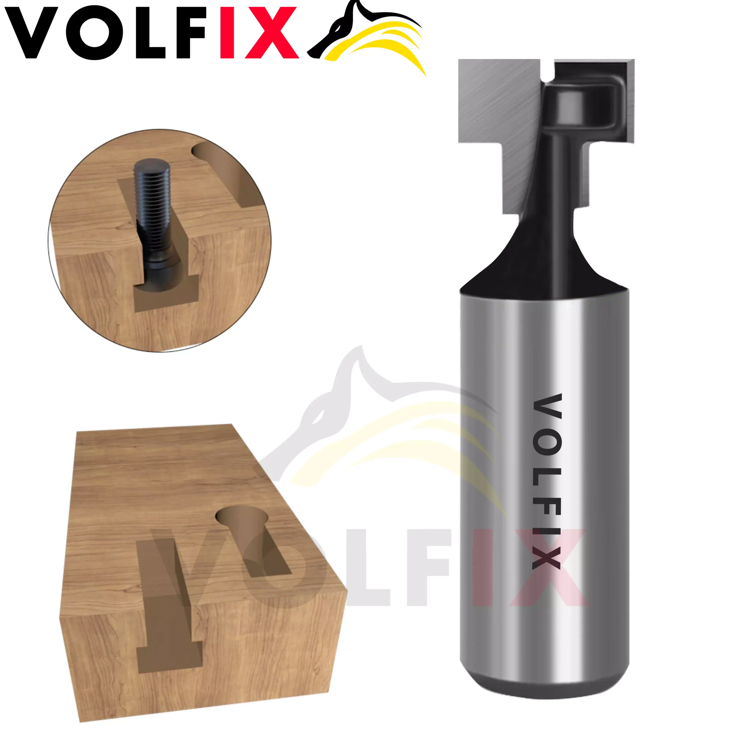 Т-образна пазовая фреза VOLFIX FZ-120-355 d12 D12,7