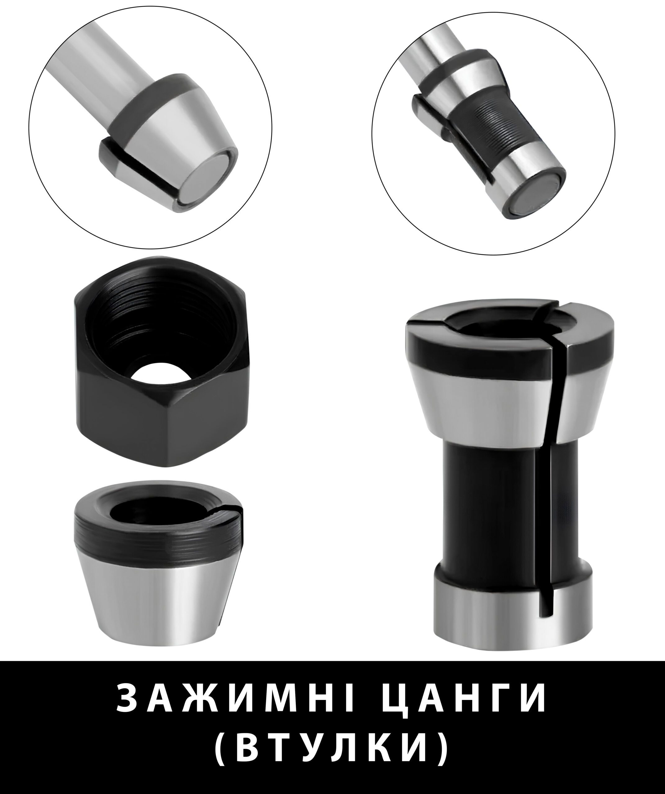 Зажимні цанги (втулки)