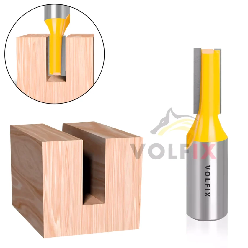 Фреза пряма пазова VOLFIX D8 h20 d12