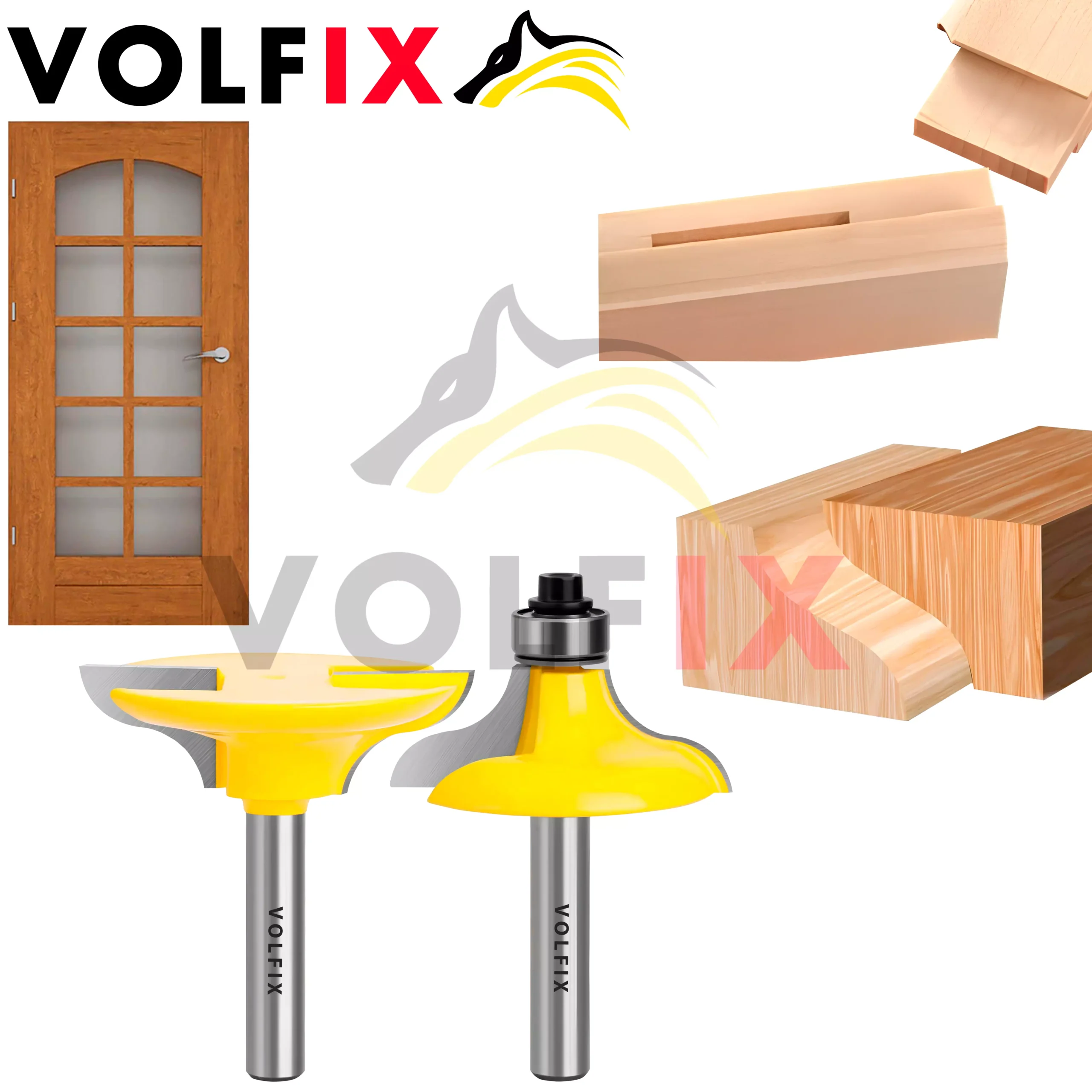 Фрези VOLFIX FZ-120-830 d8 для з'єднання стійових дверей