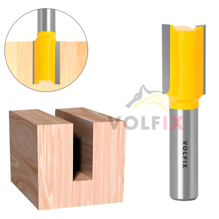 Фреза пряма пазова VOLFIX D12 h20 d8