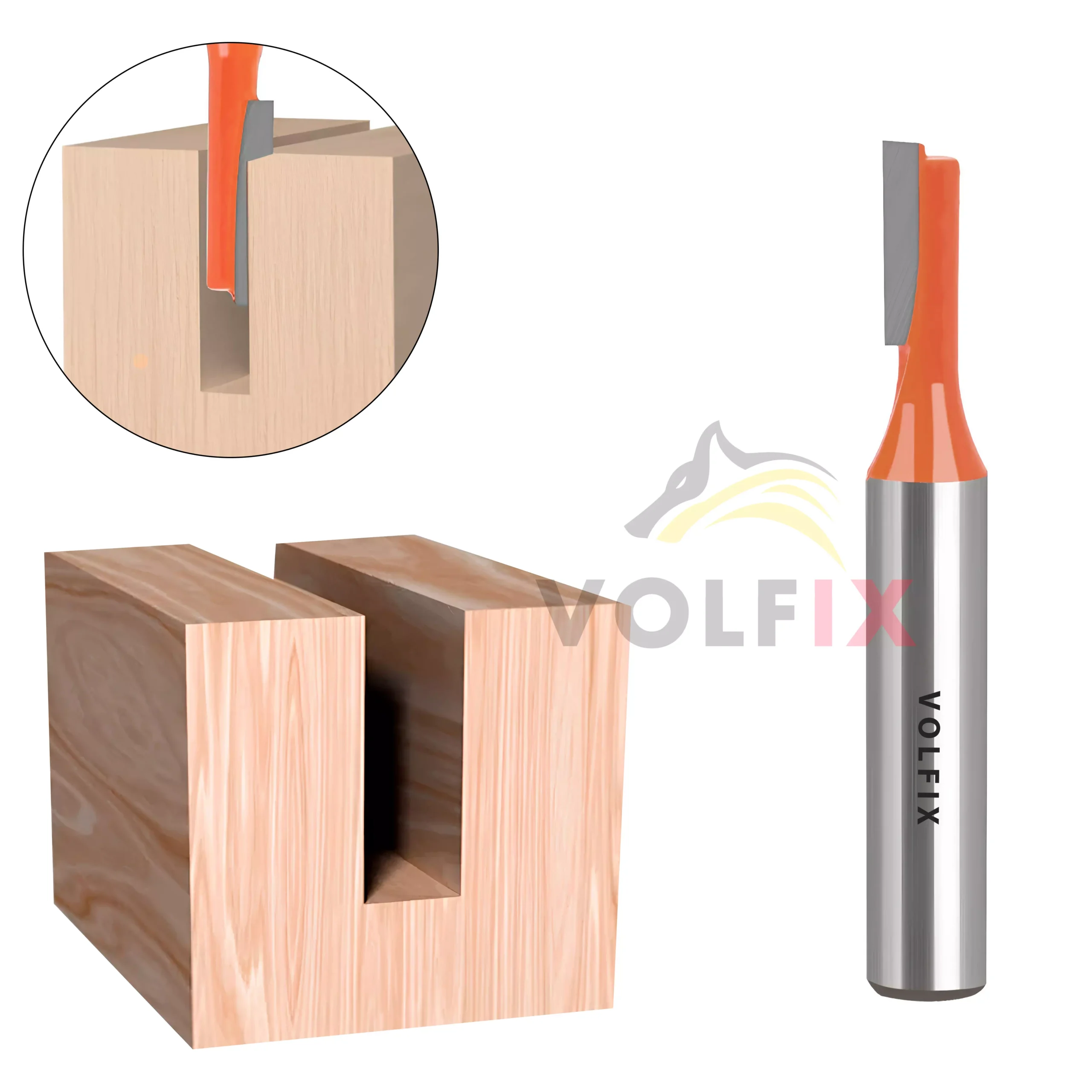 D5 h13 d8 пряма пазова фреза VOLFIX
