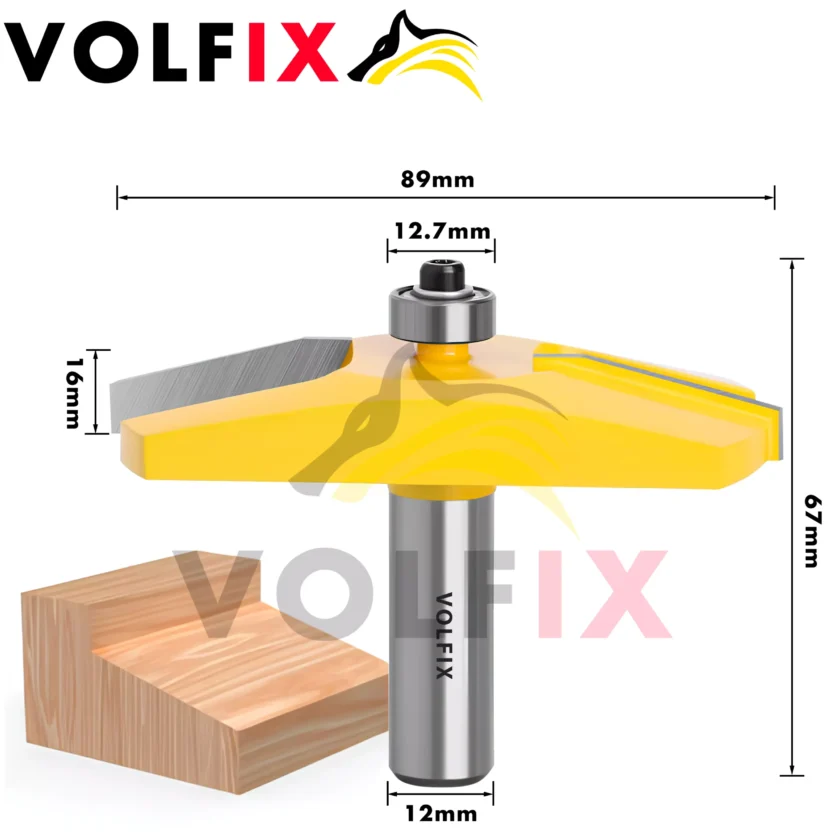 Фреза фігірейна горизонтальна для виготовлення фільонки VOLFIX FZ-120-973 d12