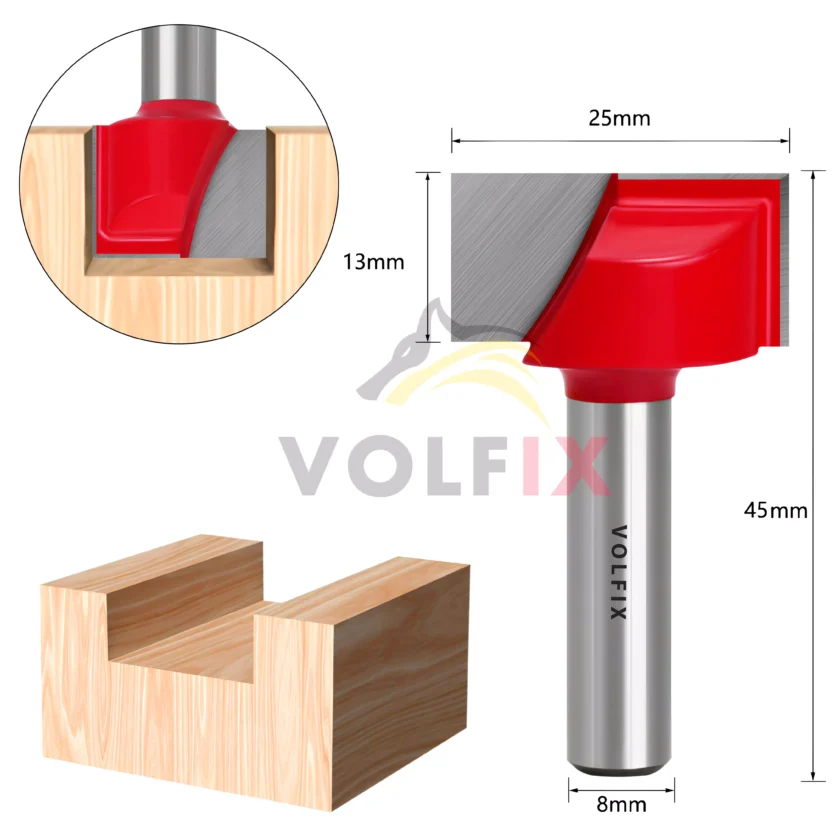 Фреза для вирівнювання поверхні VOLFIX (FZ-12) D25 h13 d8