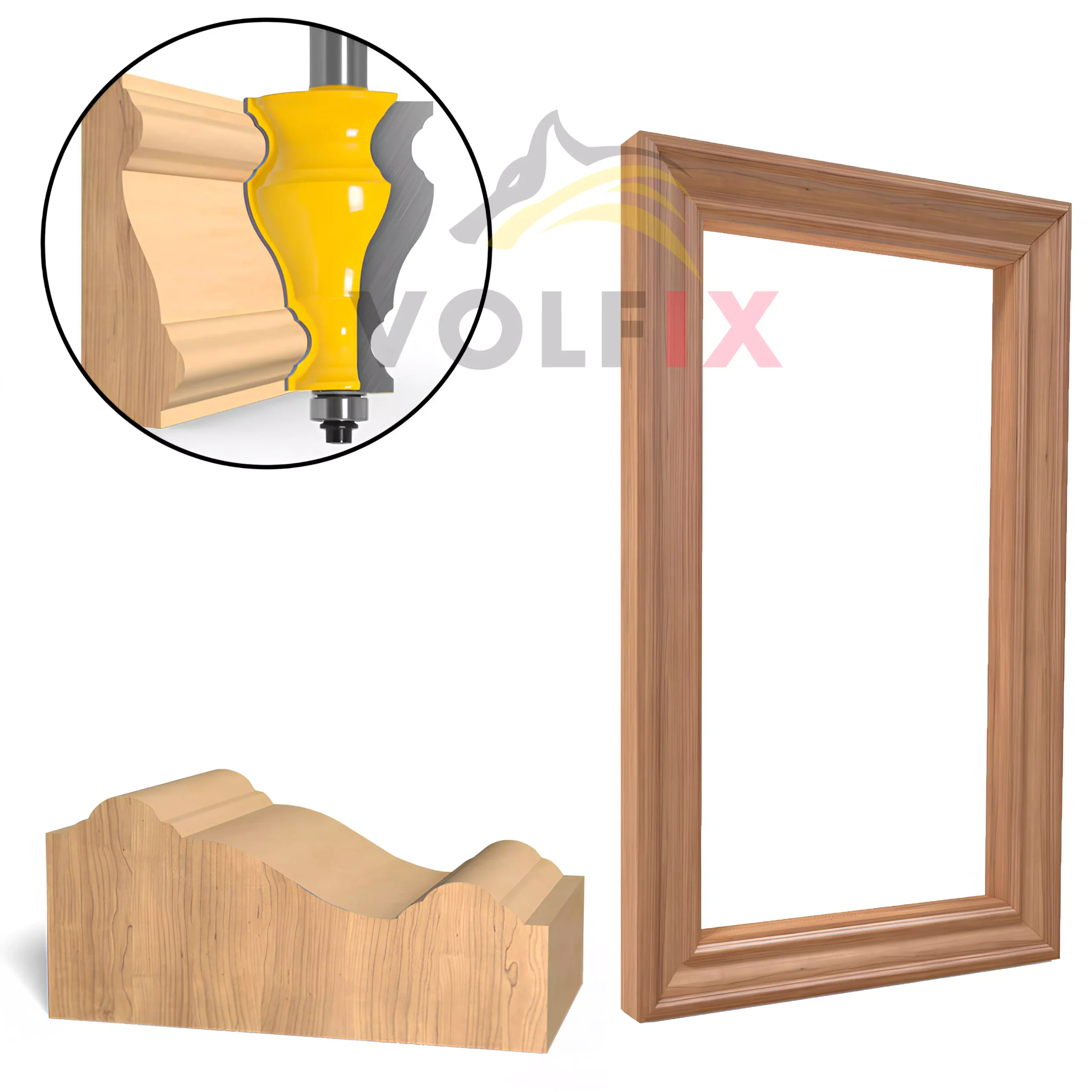 Фігурна кромкова фреза VOLFIX FZ-120-216 h63.5 d12