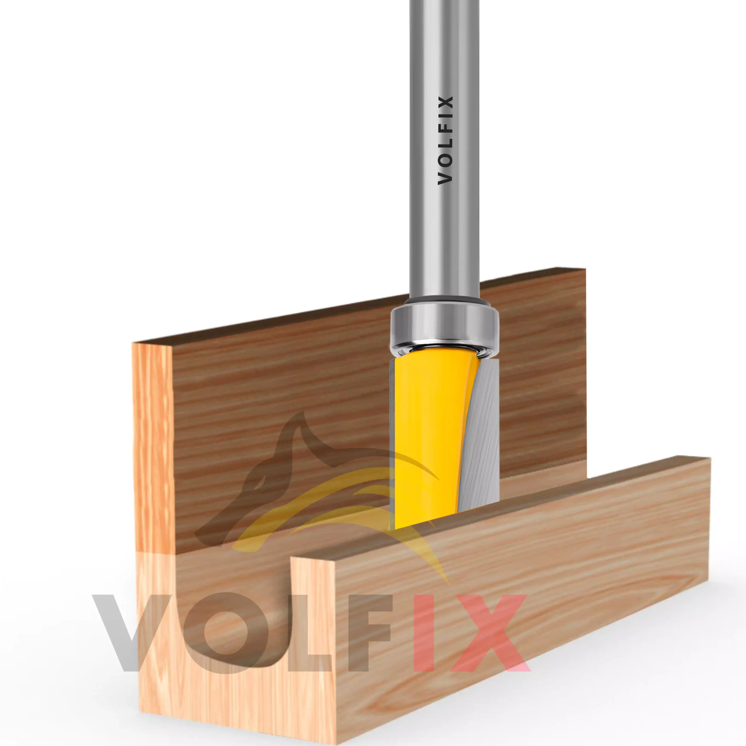 Пазова фасонна фреза з підшипником VOLFIX FZ-120-256 h32 d8 для виготовлення жолобків тарілок чаш лотків підносів