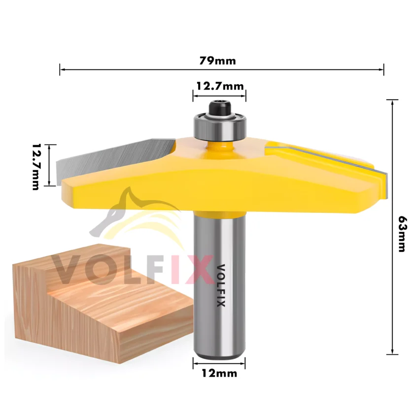 Фігірейна горизонтальна фреза VOLFIX FZ-120-973 D79 d12 для виготовлення фільонки