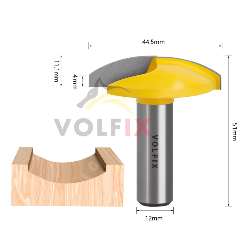 Пазова фасонна фреза VOLFIX FZ-120-240 d12